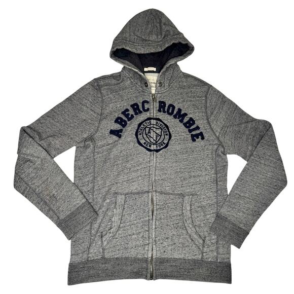 Abercrombie & Fitch Other - Abercrombie & Fitch VTG Muscle Hoodie Men’s Large Gray Y2K Mallcore Collegiate